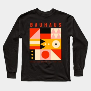 Art Deco Bauhaus Architecture Vintage Poster Long Sleeve T-Shirt